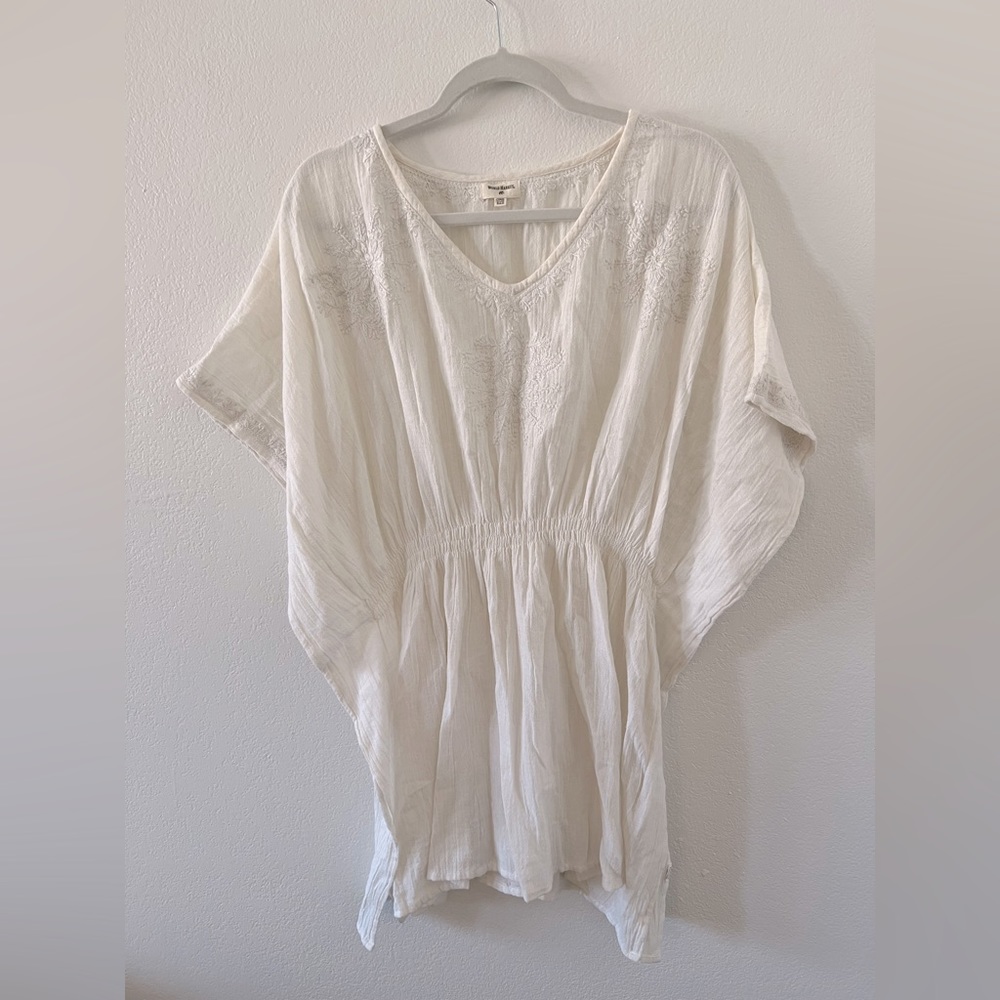 World Market White Beach Cotton Coverup